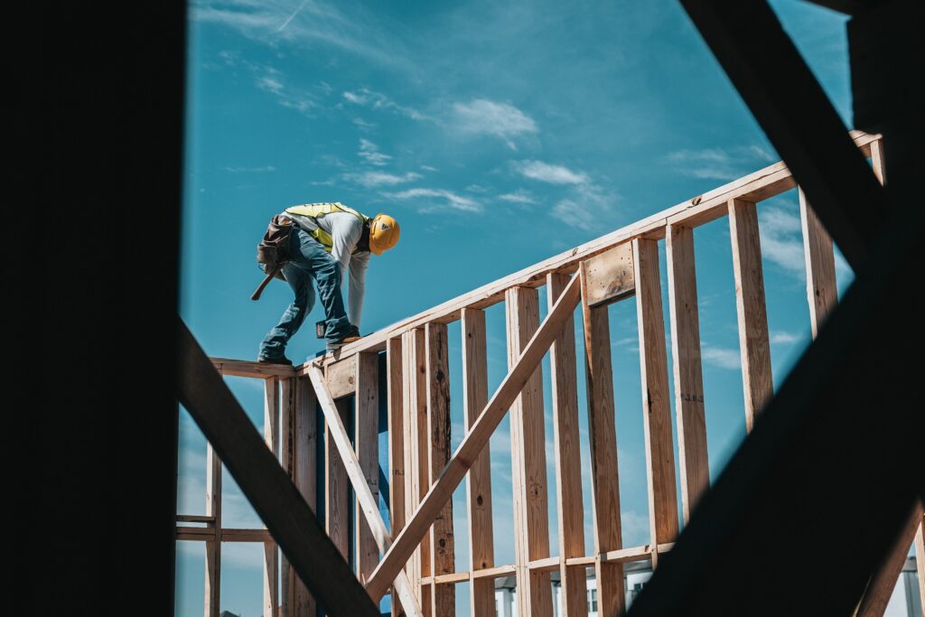 Construction workers in Canada.